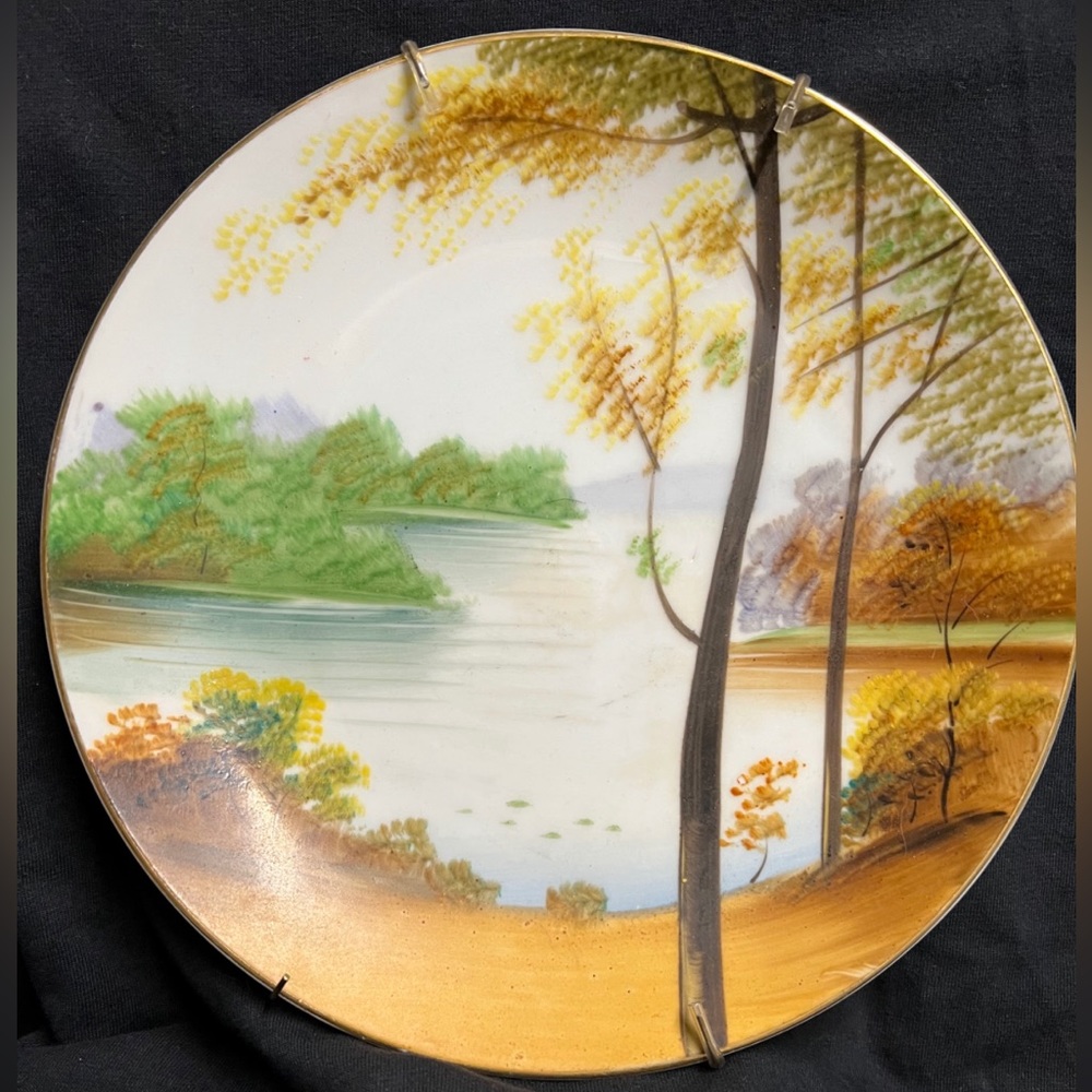 Vintage Hand painted AIYO China plate